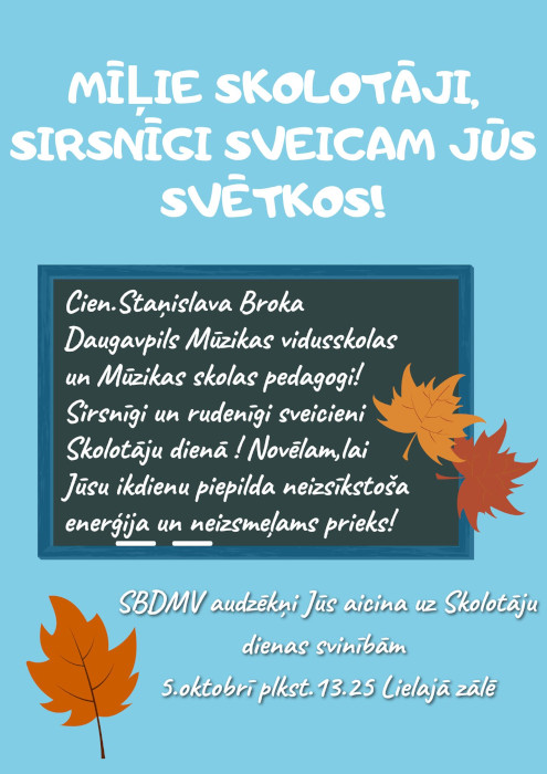 Sveiciens skolotāju diena