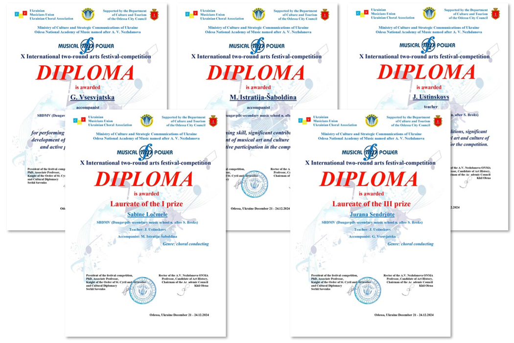 laureātu diplomi