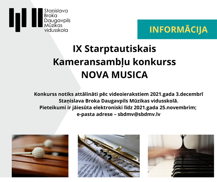 Informācija par konkursu NOVA MUSICA